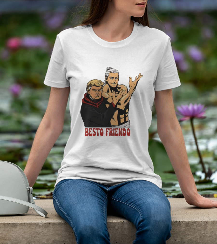 Besto Friendo Trump Anime Crossover Meme T-Shirt
