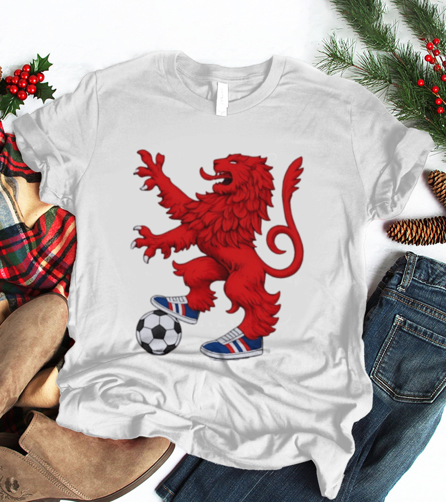 Every Other Saturday Rangers FC Red Lion Mascot Soccer Shoes T-Shirt