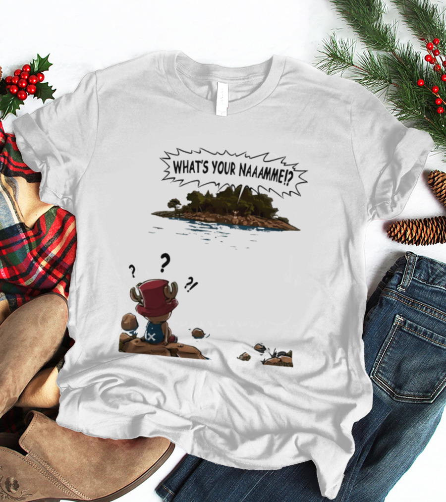 Tony Tony Chopper What's Your Name Island Question Marks T-Shirt
