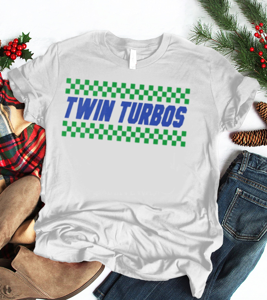 Twin Turbos Racing Checkerboard T-Shirt