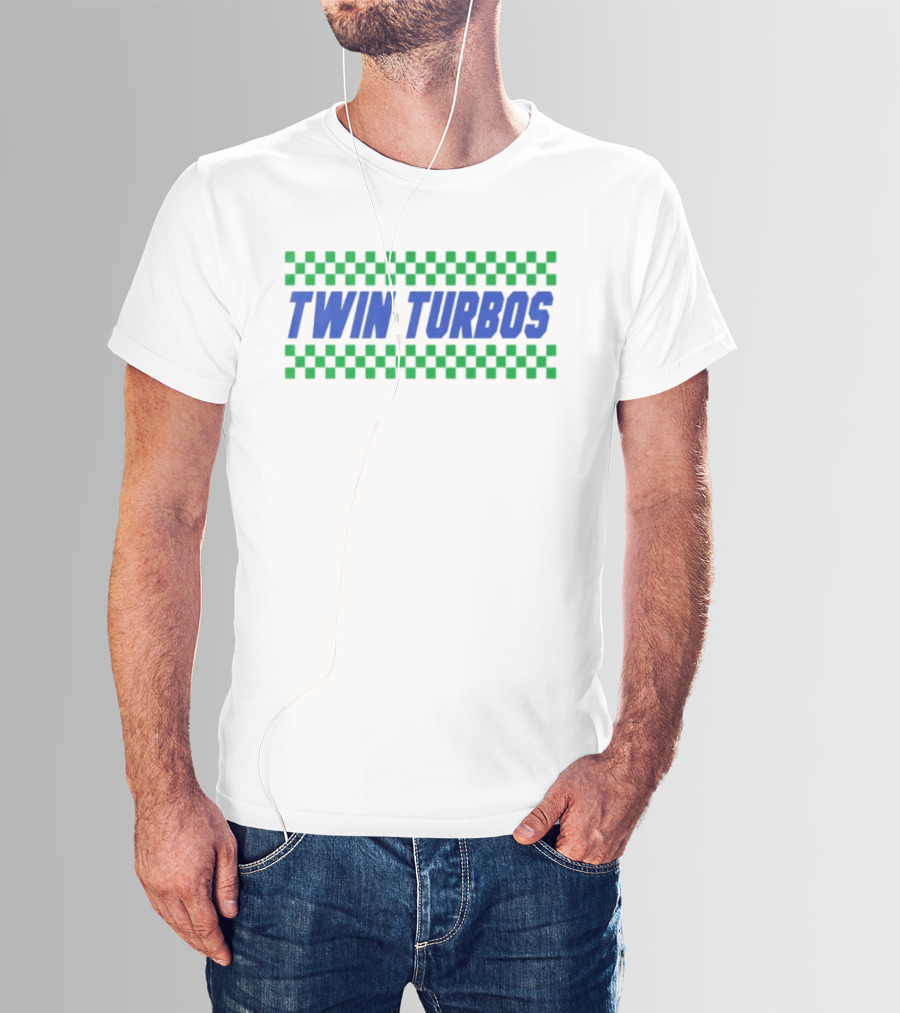 Twin Turbos Racing Checkerboard T-Shirt