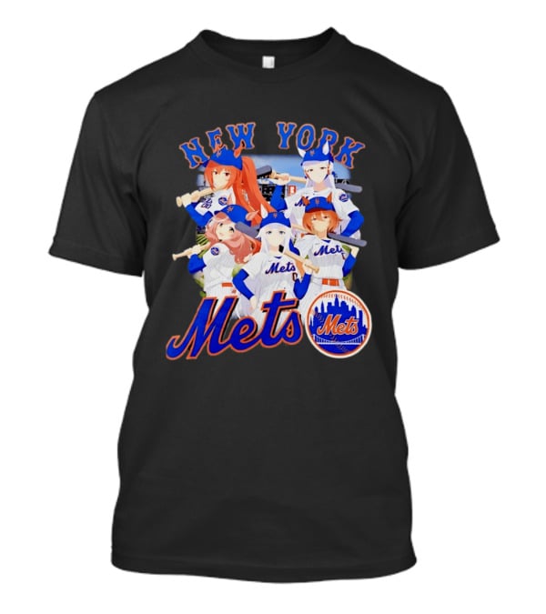 New York Mets Anime Characters Baseball Team T-Shirt