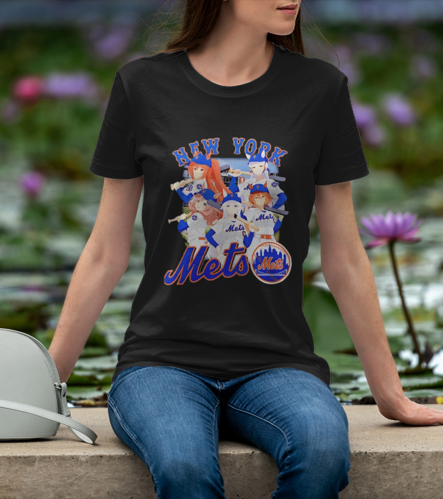 New York Mets Anime Characters Baseball Team T-Shirt