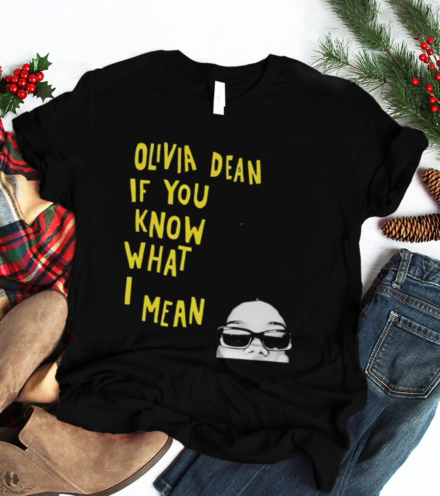 Olivia Dean If You Know What I Mean Glasses Sketch T-Shirt