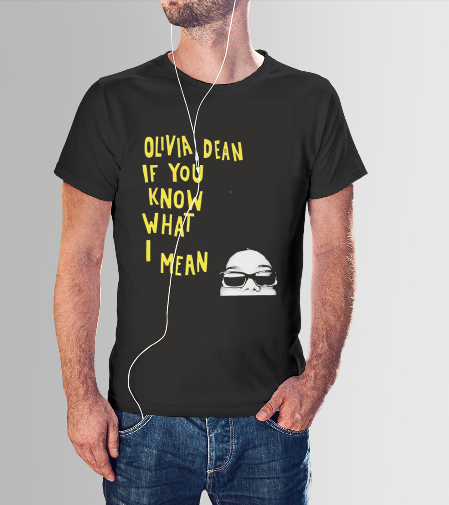 Olivia Dean If You Know What I Mean Glasses Sketch T-Shirt