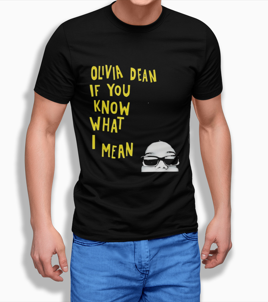 Olivia Dean If You Know What I Mean Glasses Sketch T-Shirt