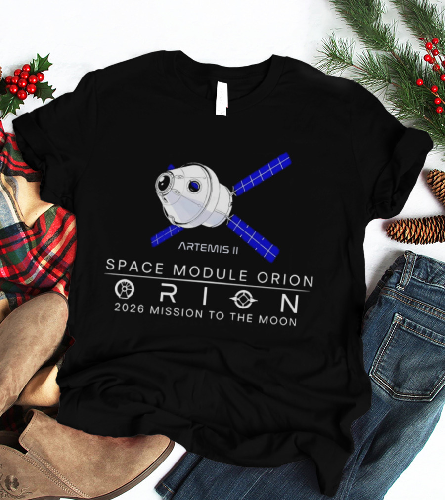 Artemis II Space Module Orion 2026 Mission To The Moon T-Shirt
