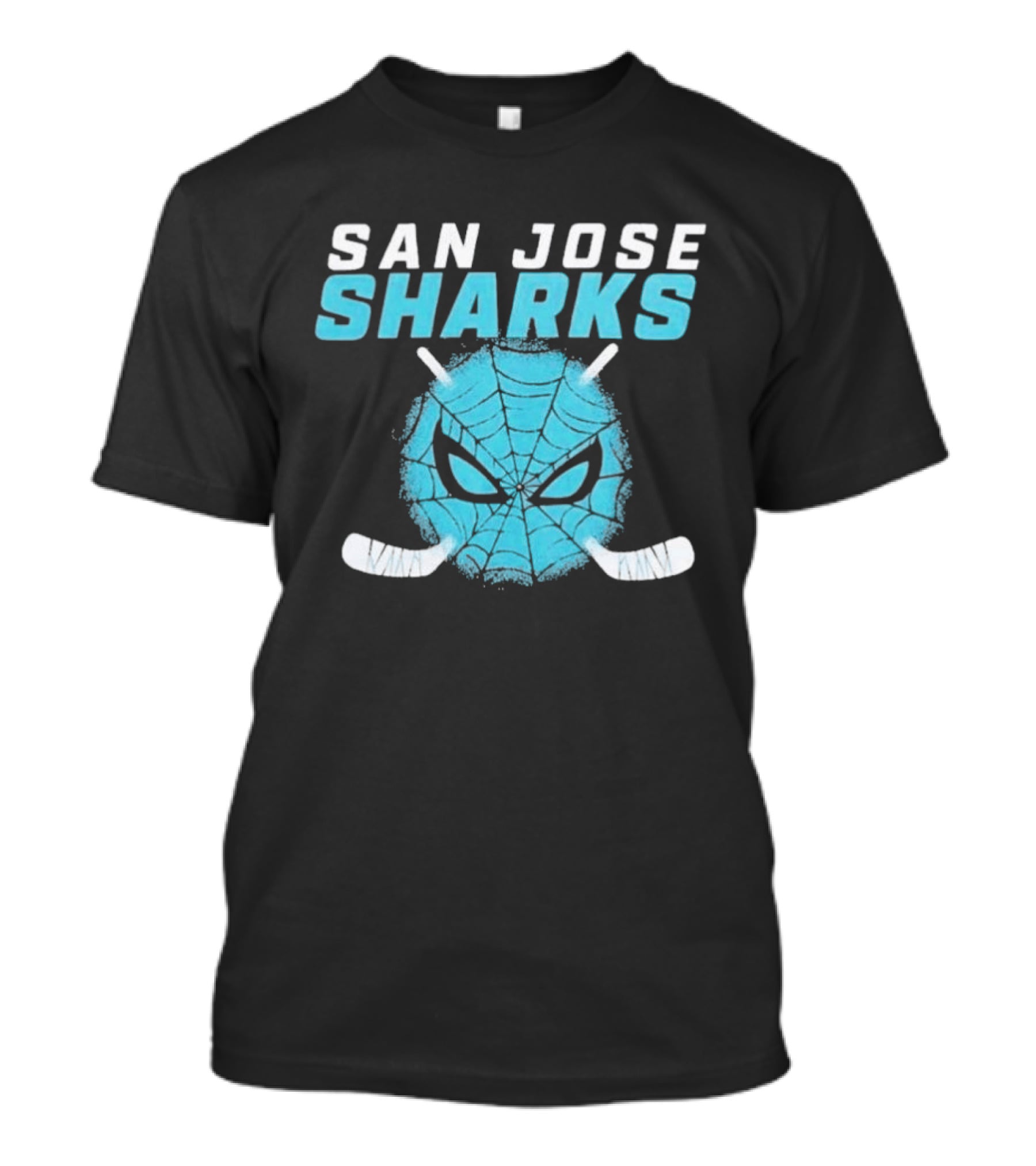 San Jose Sharks Spider Hockey Mask T-Shirt