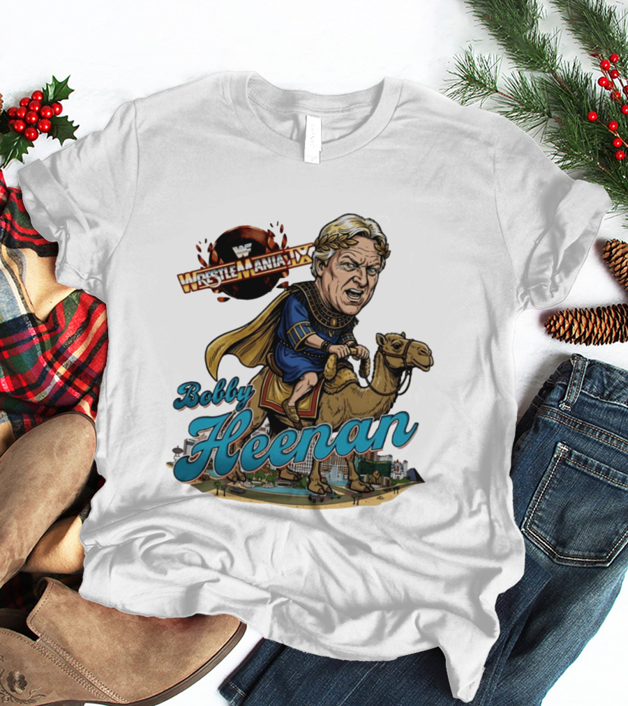 Bobby Heenan WrestleMania IX WWE Cartoon Character On Camel T-Shirt