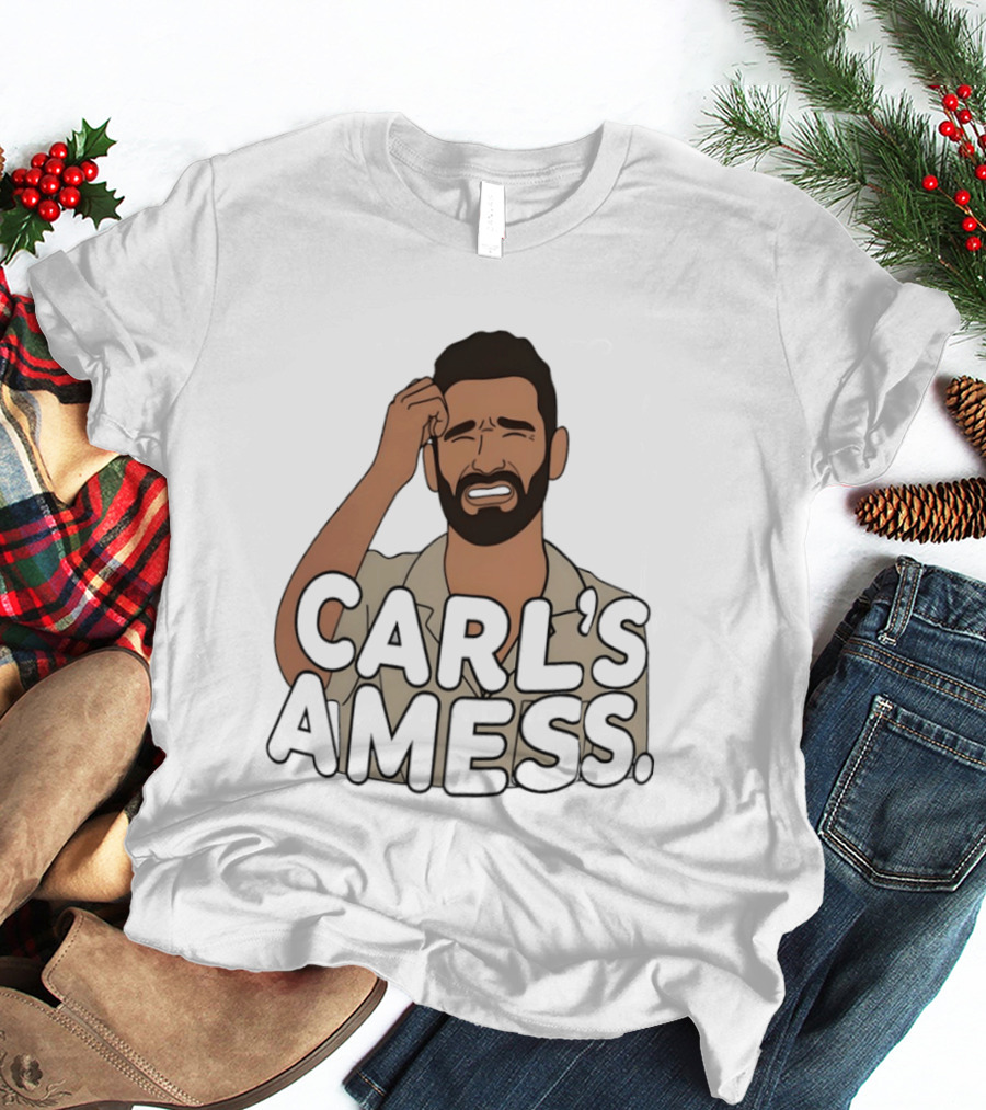 Carl's A Mess Carl Radke Summer House Humor Face T-Shirt