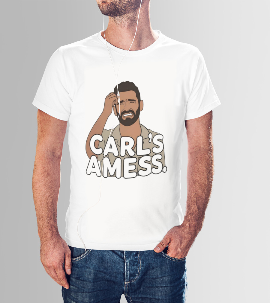 Carl's A Mess Carl Radke Summer House Humor Face T-Shirt