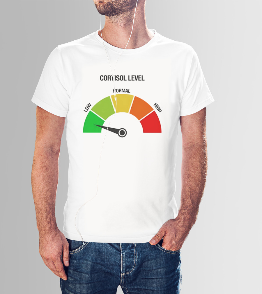 Cortisol Level Low Stress Indicator Gauge T-Shirt