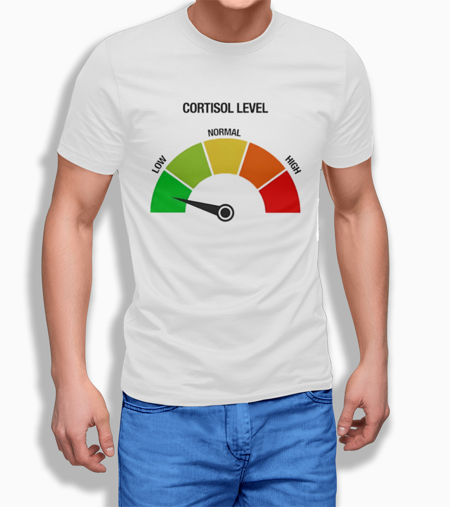 Cortisol Level Low Stress Indicator Gauge T-Shirt