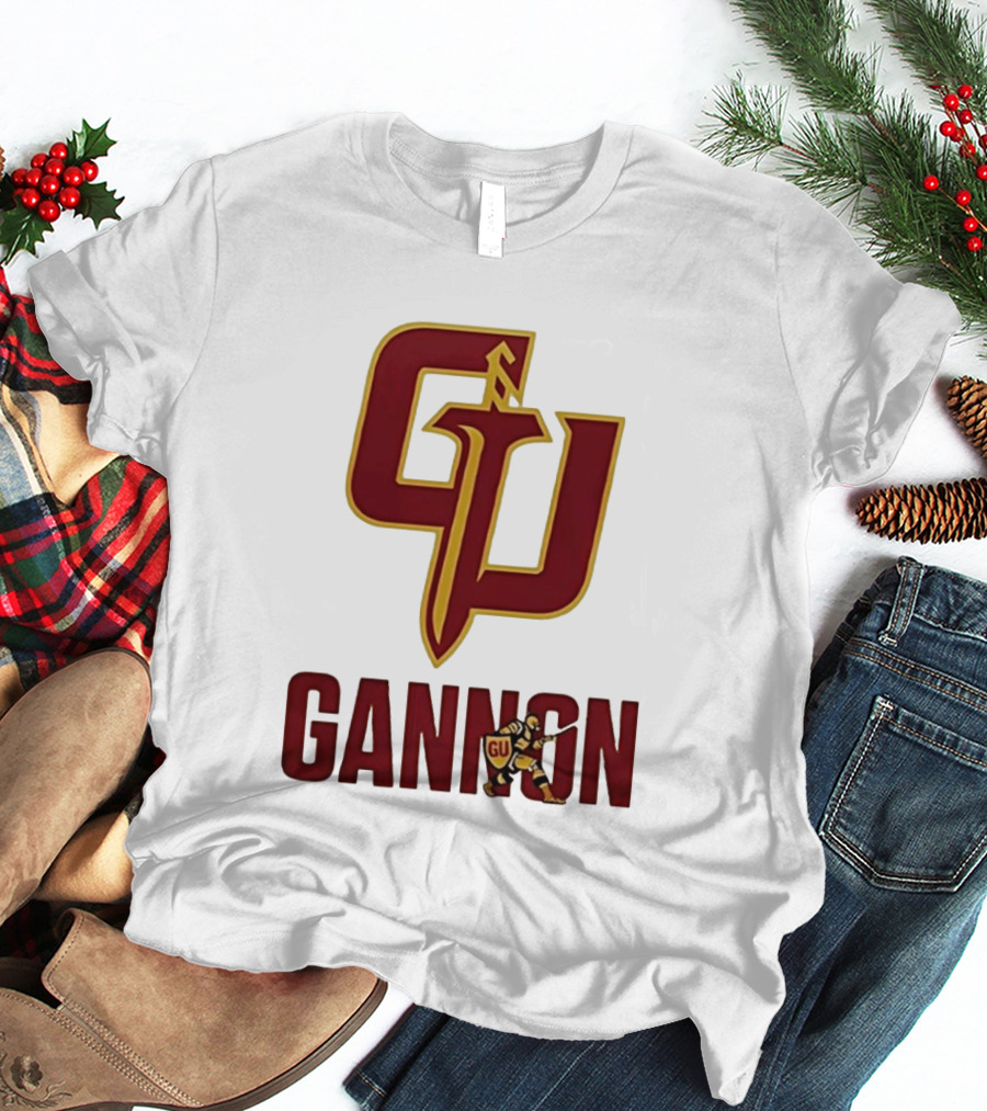 Gannon Golden Knights GU Basketball Logo With Knight T-Shirt