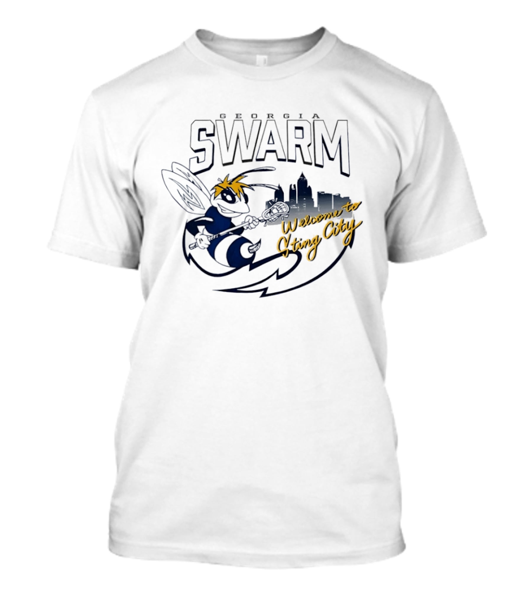 Georgia Swarm Welcome To Sting City Skyline T-Shirt