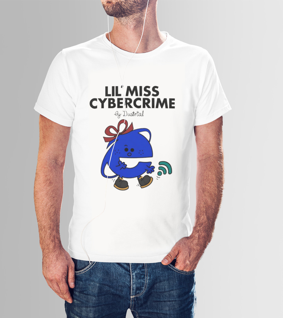 Lil' Miss Cybercrime By Dustrial Retro Style Mischievous T-Shirt