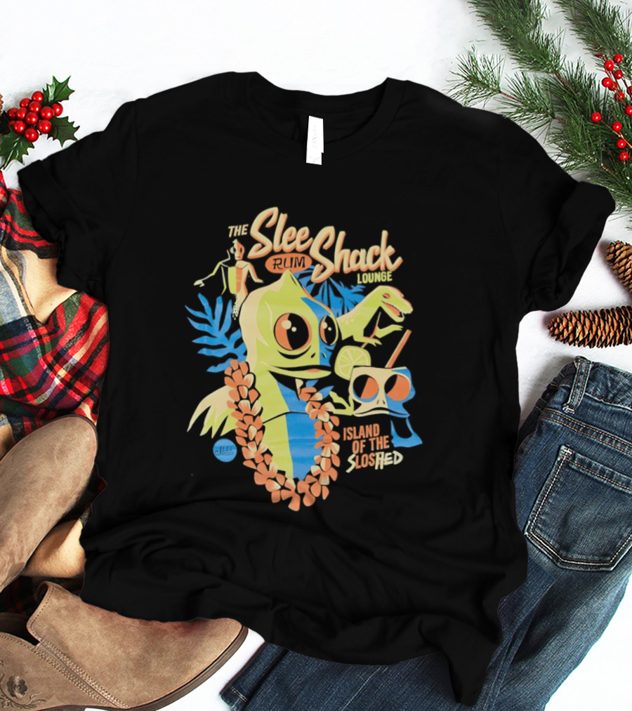 Slee Shack Rum Lounge Island Of The Sloshed Jeff Granito T-Shirt