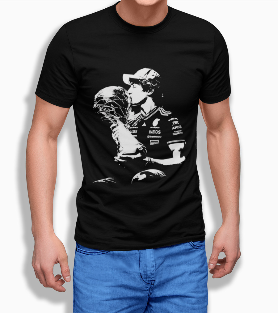 Kimi Antonelli Pole Position Victory Celebration Chinese Grand Prix T-Shirt