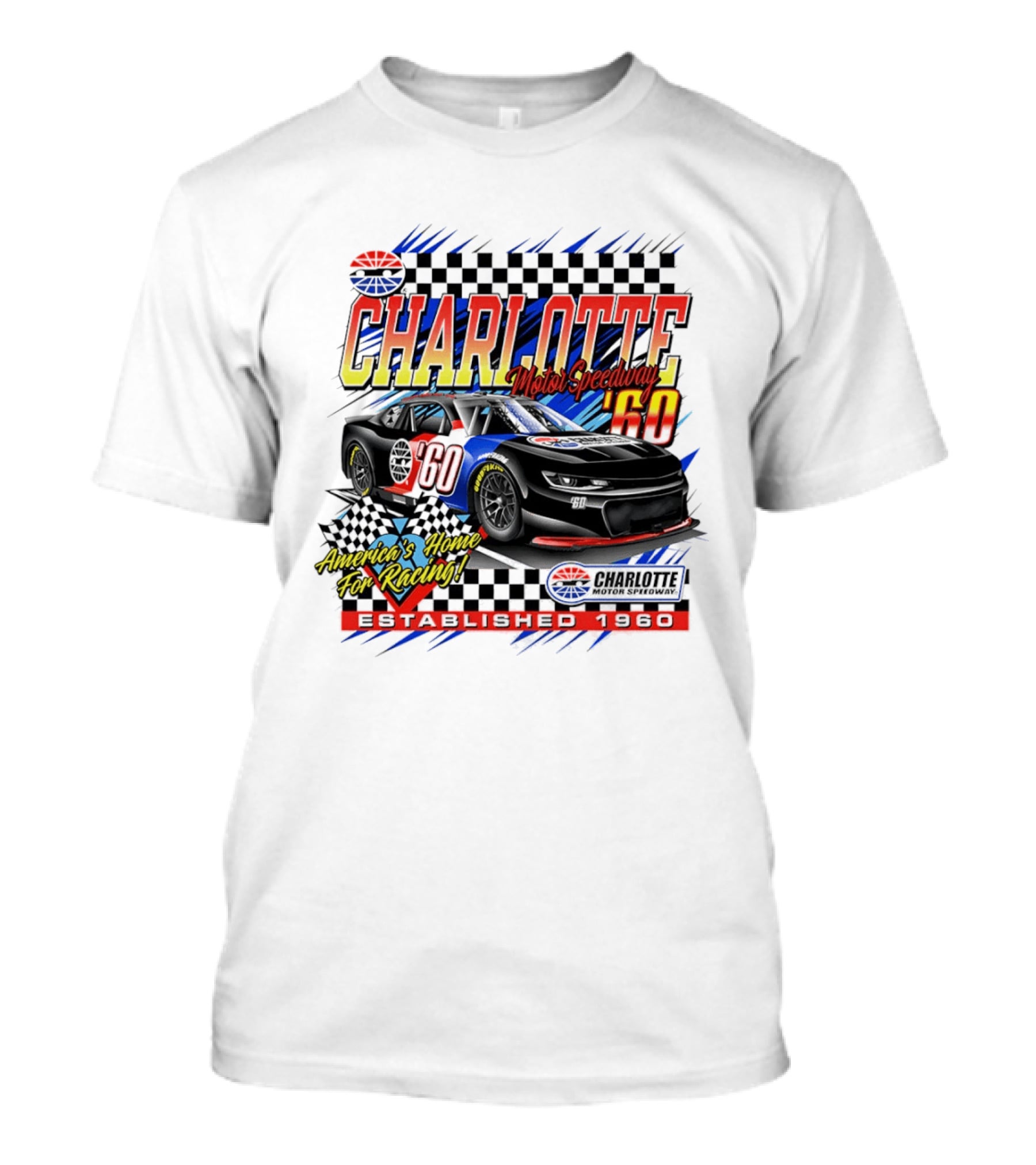Charlotte Motor Speedway '60 America's Home For Racing Established 1960 T-Shirt
