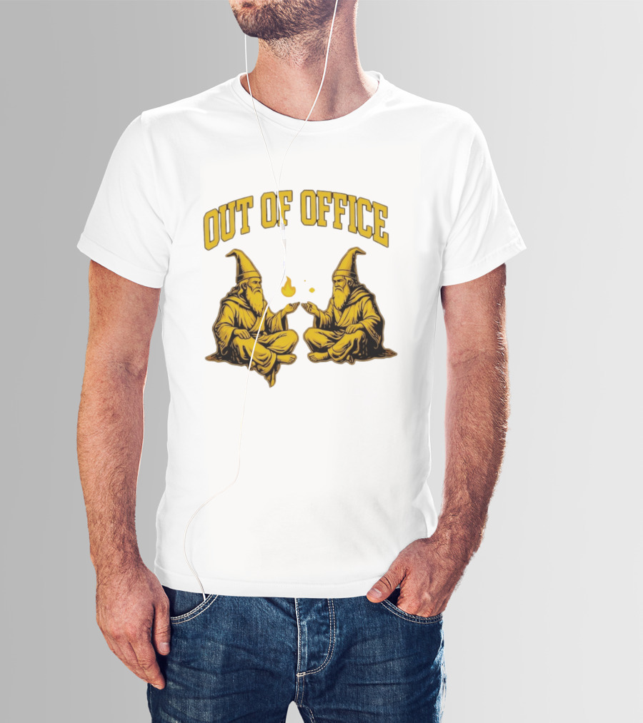 Out Of Office Wizards Magical Sorcery Wizardry Duo T-Shirt