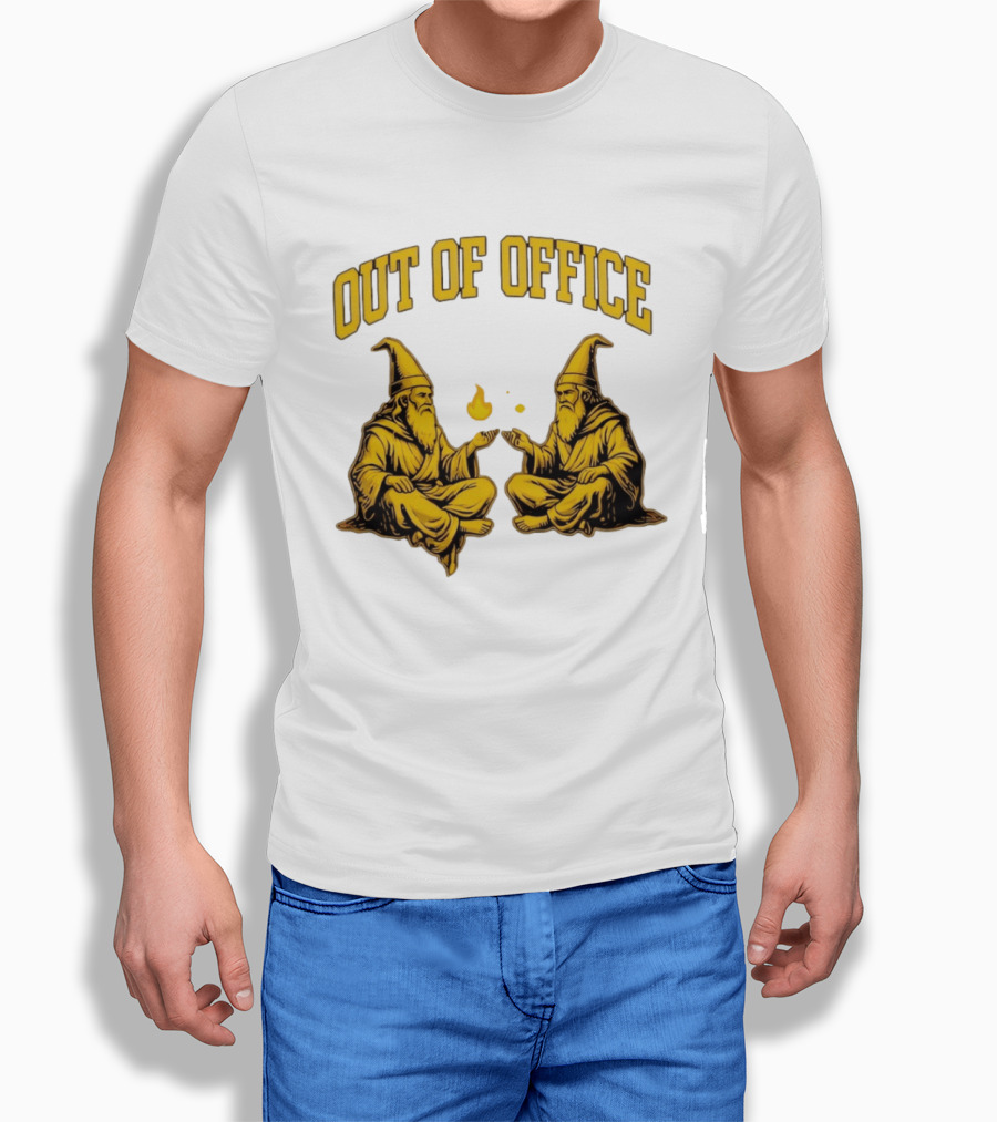 Out Of Office Wizards Magical Sorcery Wizardry Duo T-Shirt