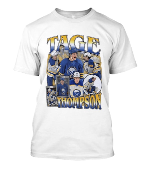 Tage Thompson 72 Buffalo Sabres Ice Hockey Player Action Collage T-Shirt