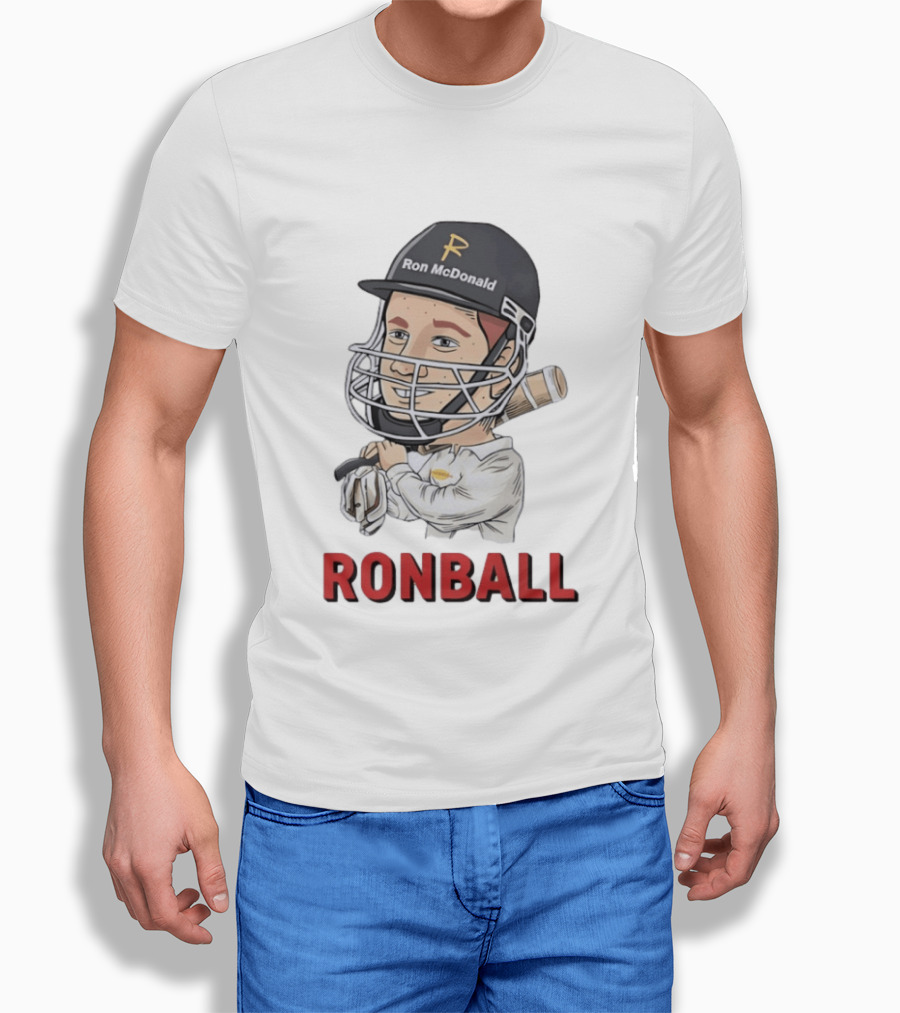 Ron McDonald Cricket Ronball Travis Head T-Shirt