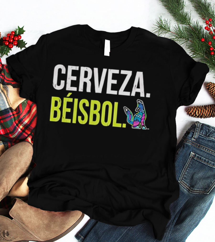 Cerveza Beisbol Vibrant Dog T-Shirt