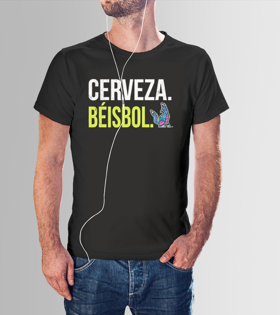 Cerveza Beisbol Vibrant Dog T-Shirt