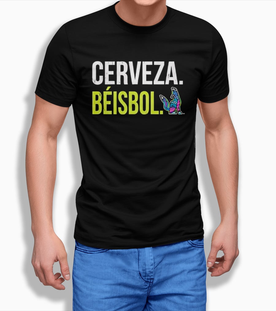 Cerveza Beisbol Vibrant Dog T-Shirt