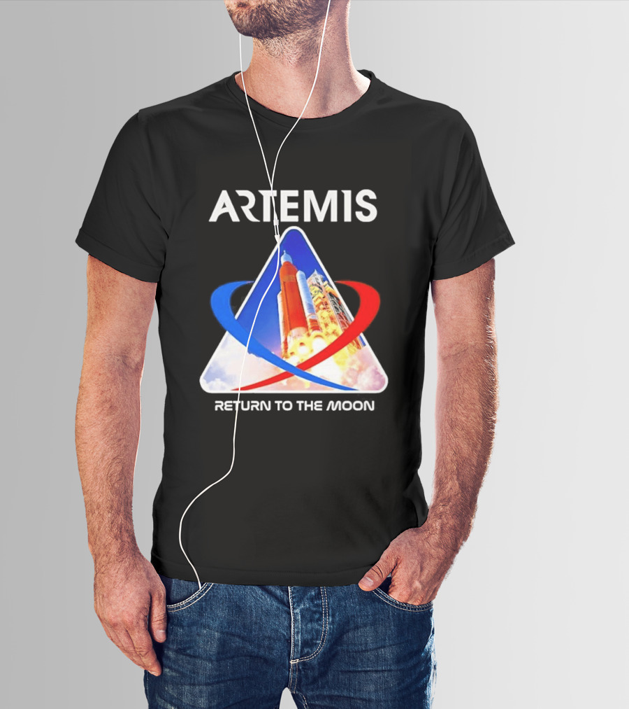 NASA Artemis Return To The Moon Enthusiast Launch Exploration T-Shirt