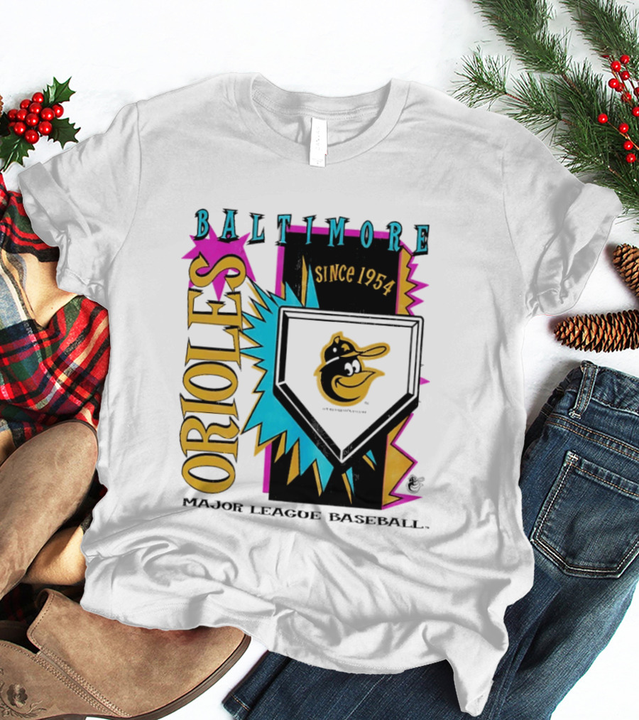 Baltimore Orioles Major League Baseball Cooperstown Neon Since 1954 T-Shirt