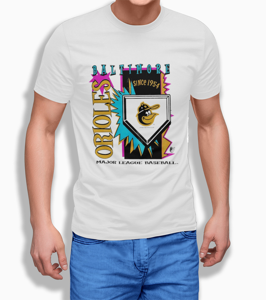 Baltimore Orioles Major League Baseball Cooperstown Neon Since 1954 T-Shirt