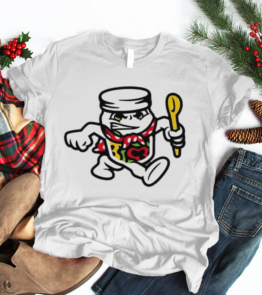 Peppers In Oil Jar Character With Spoon T-Shirt