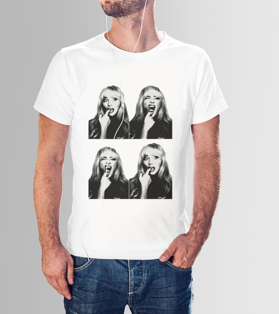 Sabrina Carpenter Photobooth Black And White Expressions T-Shirt