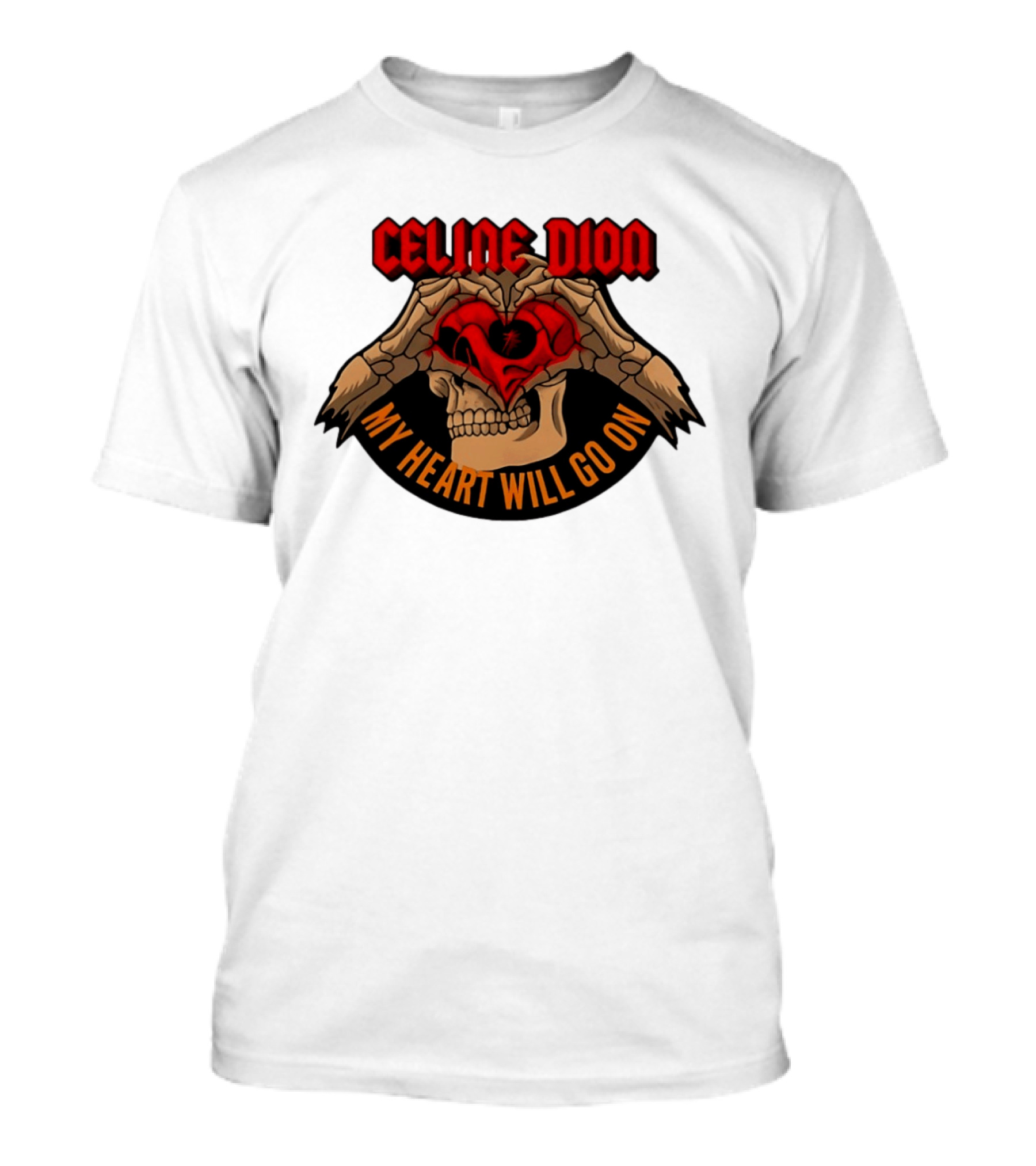 Celine Dion Skeleton My Heart Will Go On T-Shirt