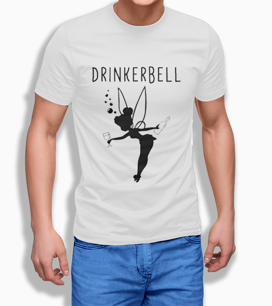 Drinkerbell Tinker Bell Whisky Beer Shadow Fairy T-Shirt