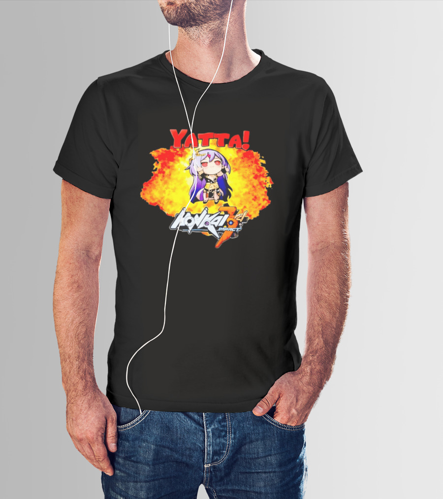 Yatta Honkai Impact 3rd Anime Character Celebration Explosion T-Shirt