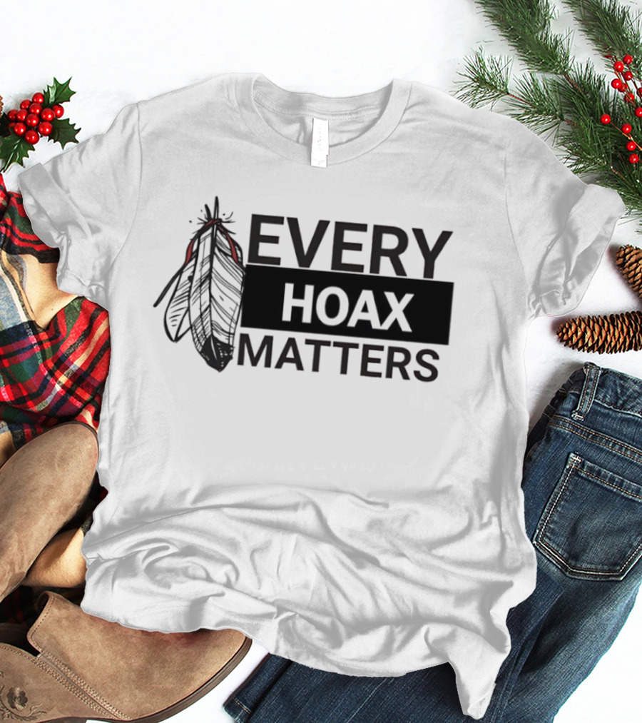Every Hoax Matters Native American Feather T-Shirt