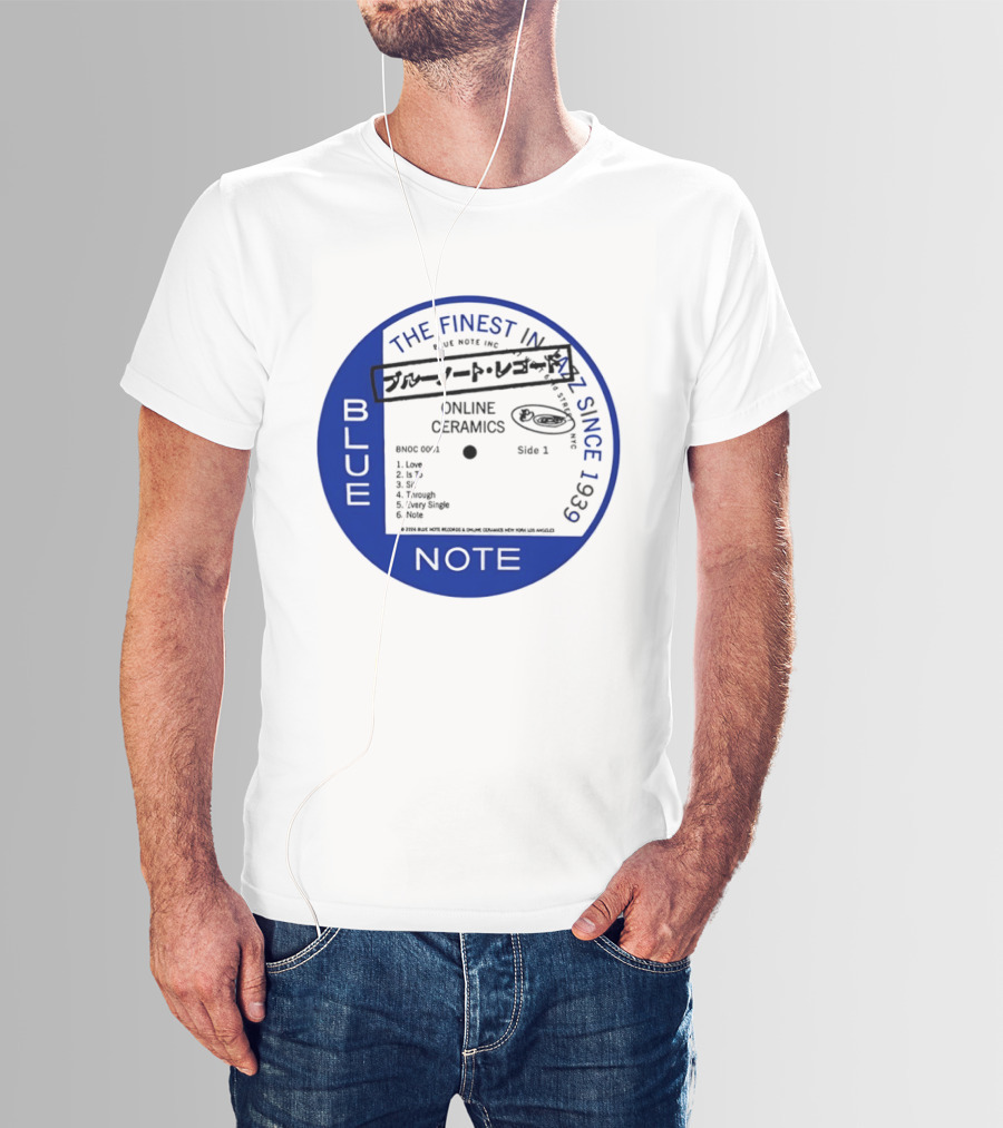 Online Ceramics Blue Note Jazz Collection 1939 Vintage Record T-Shirt