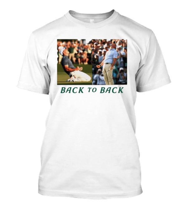 Rory McIlroy Golf The Masters Back To Back Celebration Photo T-Shirt