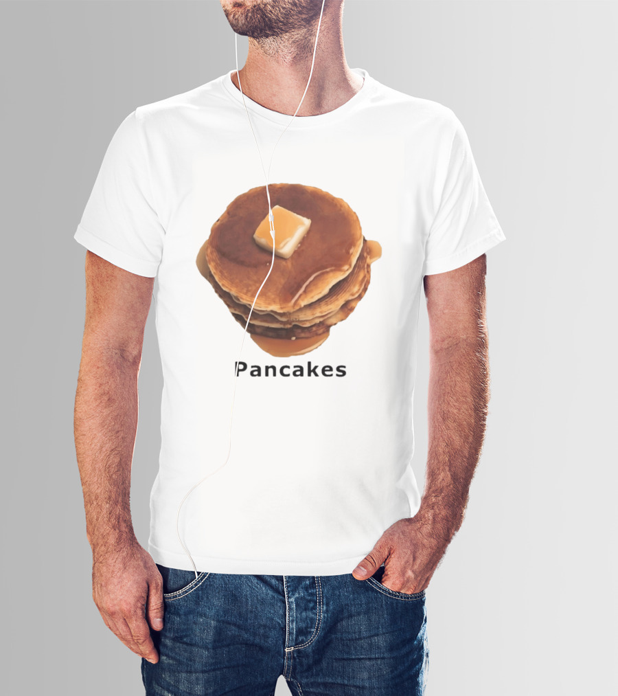 Pancakes Syrup Stack With Butter Topping T-Shirt