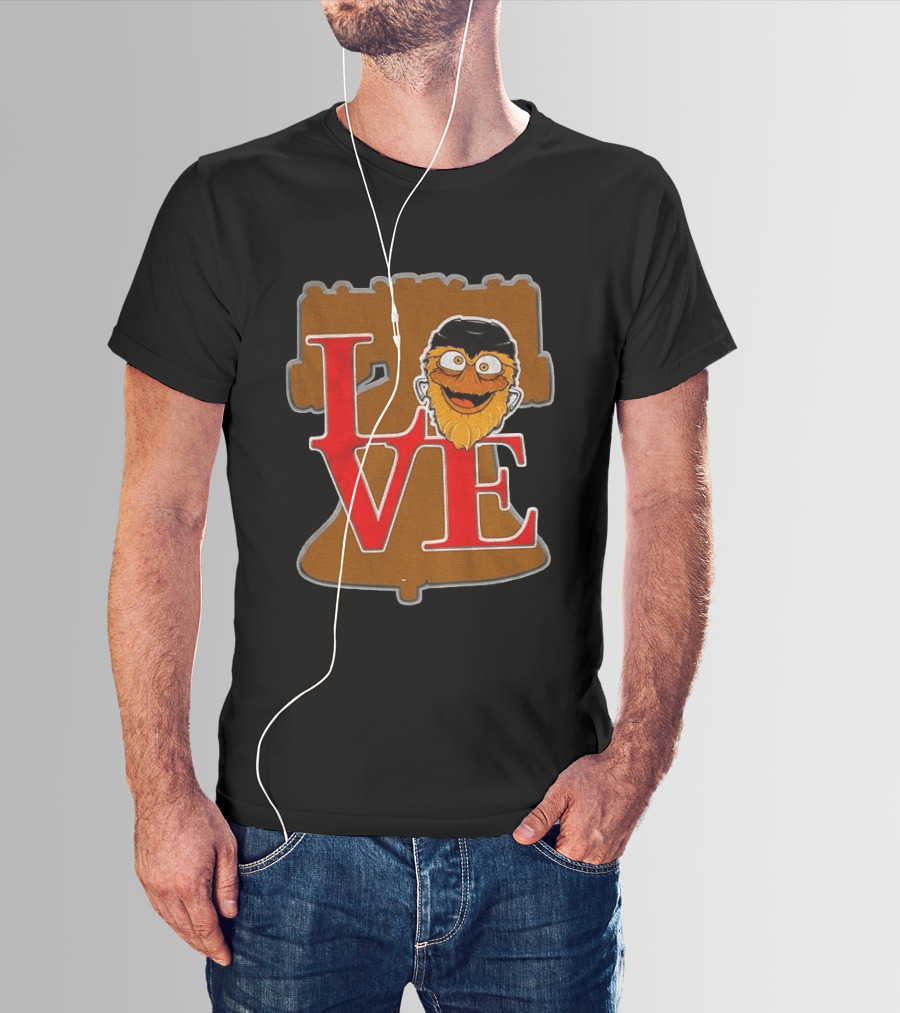 Gritty Love Philadelphia Flyers Liberty Bell NHL 2026 T-Shirt