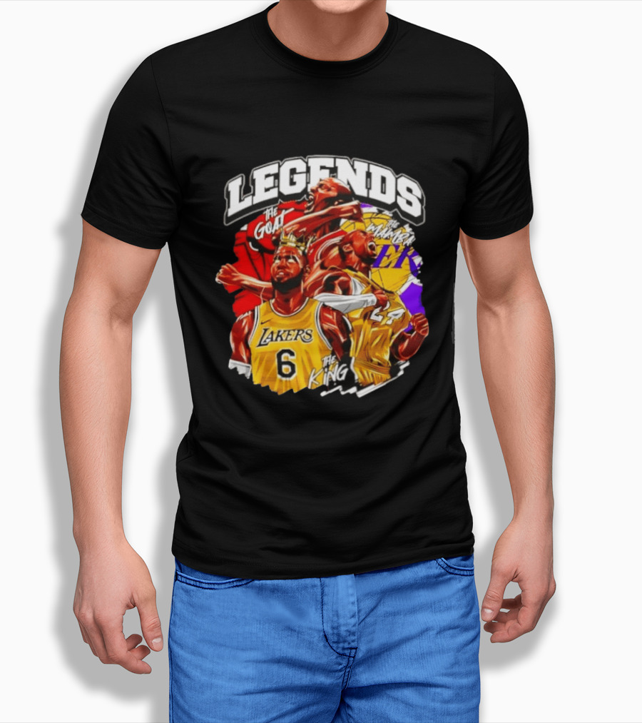 Legends The Goat Mamba King Lakers 24 6 T-Shirt