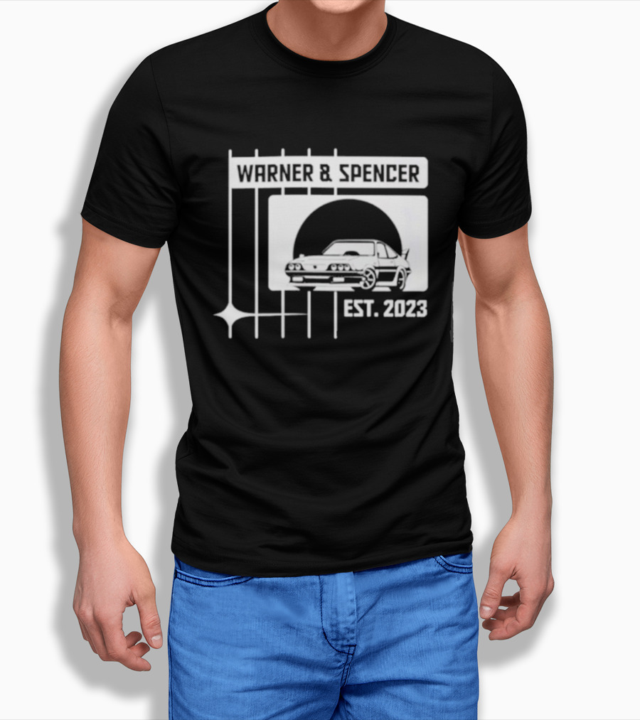 Warner And Spencer Est 2023 Classic Car T-Shirt