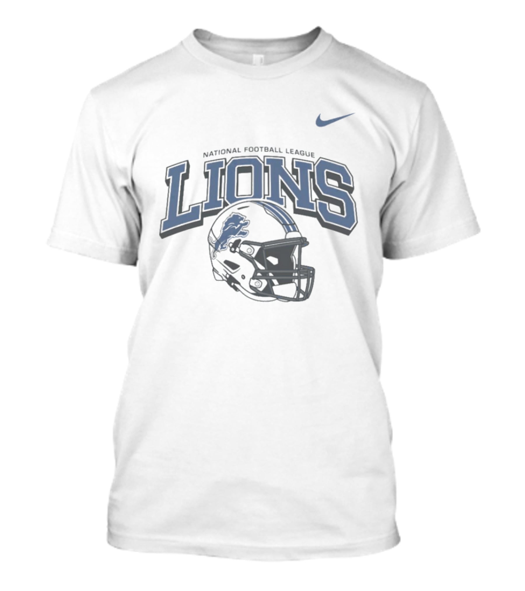 Nike Detroit Lions National Football League Football Helmet T-Shirt