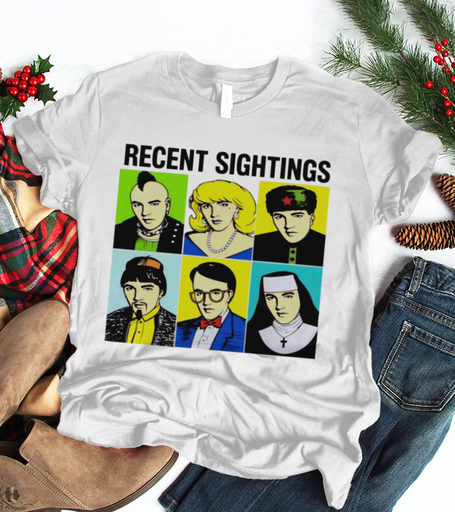 Recent Sightings Pop Art Icon Portraits T-Shirt