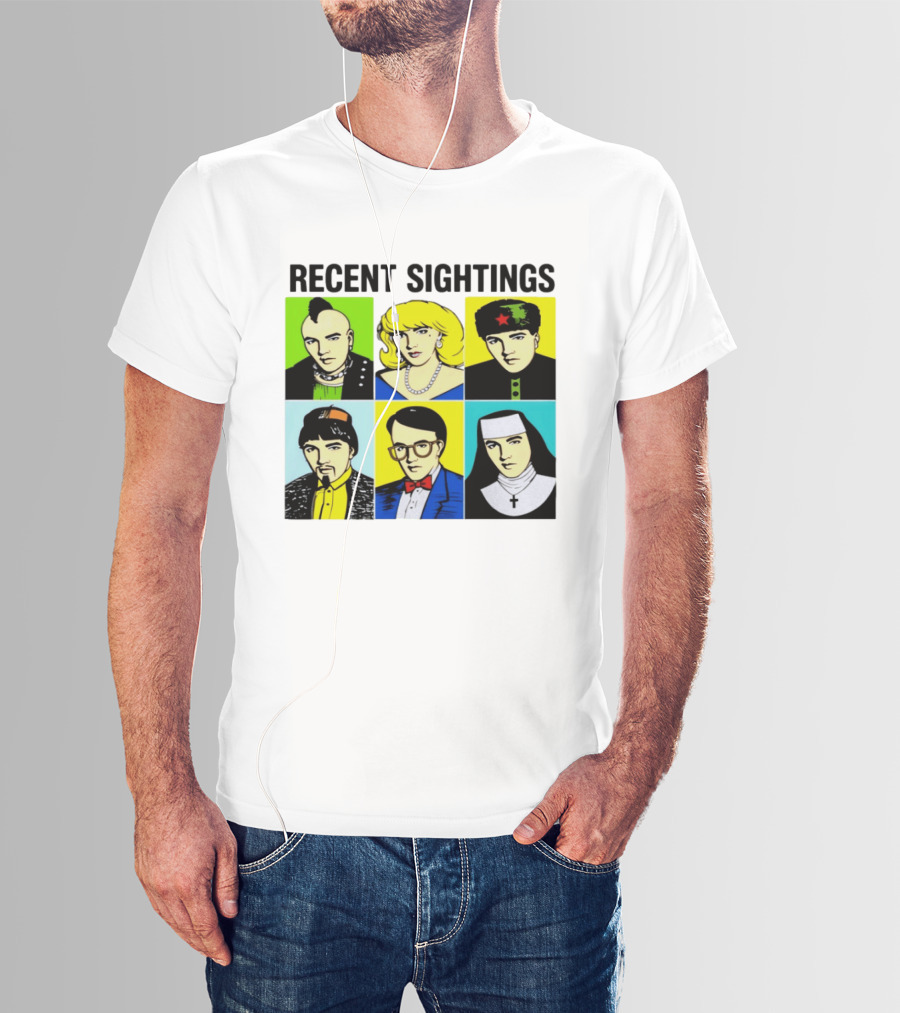 Recent Sightings Pop Art Icon Portraits T-Shirt