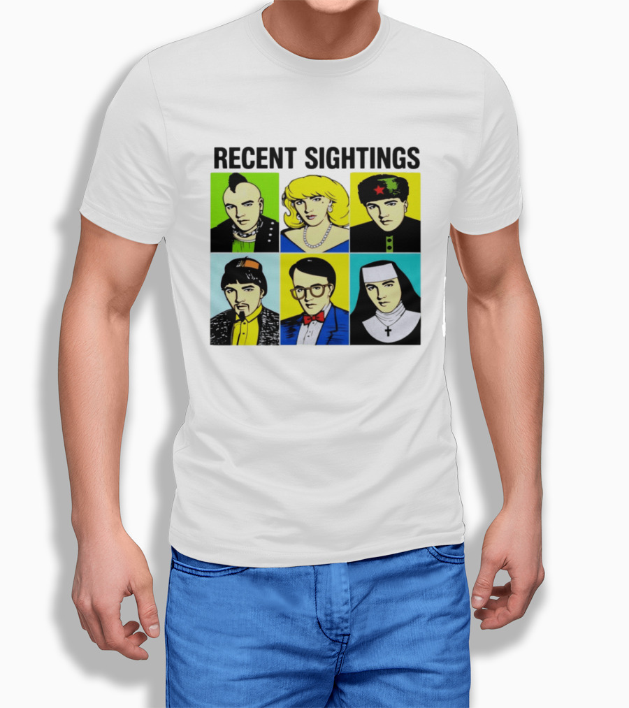 Recent Sightings Pop Art Icon Portraits T-Shirt