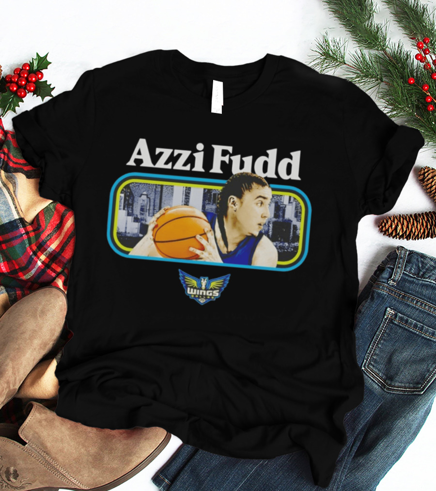 Azzi Fudd Dallas Wings Basketball Player With Team T-Shirt